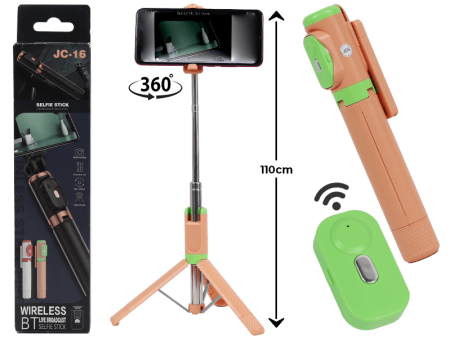 Tripod & Mini Live BroadCast Wireless Selfie Stick JC-16 Cheap