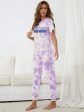 West Coast Cotton Lycra Tie-Dye Night Suit Set Night Dress Online Sale