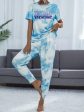 West Coast Cotton Lycra Tie-Dye Night Suit Set Night Dress Online Sale