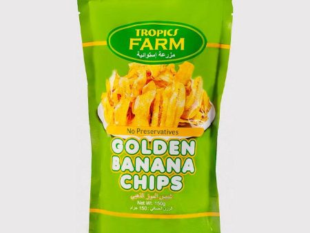 Tropics Farm Golden Banana Chips - 150g Hot on Sale