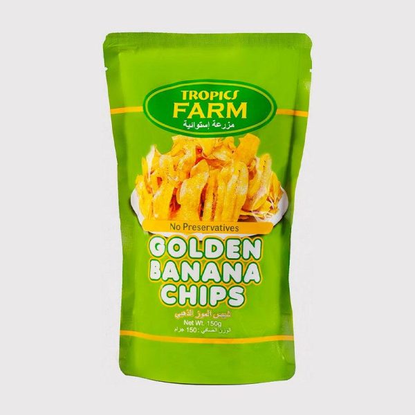 Tropics Farm Golden Banana Chips - 150g Hot on Sale