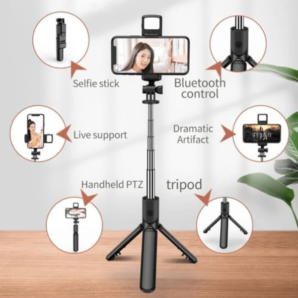 Tripod & Mini Live BroadCast Wireless Selfie Stick JC-08 For Sale